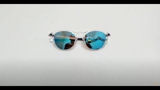 Oakley Sunglasses ModelPitchman R OO9439 Color 04 Polished ClearSilverPrizm Sapphire Mirror [upl. by Lissie]