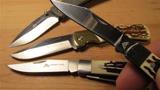 My OZARK TRAIL Folding Pocket Knife Collection  Cost Less Than 6  Are They Any Good [upl. by Tirreg]