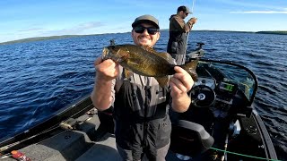 Pickerel and Smallmouth on Magaguadavic lake NB fishing canada [upl. by Son]