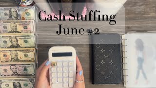 Cash Stuffing Envelopes and Sinking Funds  June  Paycheck 2  2024 [upl. by Einnob]