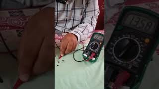 Using Multimeter identify transistor type npn amp pnp transistor [upl. by Anaitit445]