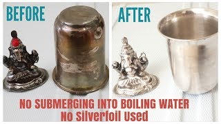 How to Clean Silver Pooja items at Home  एकदम अनोखे तरीके से साफ करें चांदी के भगवान जी [upl. by Tedd]