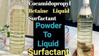 How To Make Cocamidopropyl Betaine liquid Liquid Surfactant cocamidopropylbetaine surfactant [upl. by Parrnell]