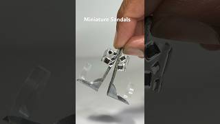 How to make mini sandals miniaturesshort [upl. by Leahcimaj308]