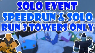 1532 Solo Christmas Event Speedrun  Solo Run 3 Towers Only  Tower Defense Simulator [upl. by Sellma]