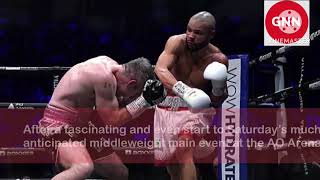 Chris Eubank Jr knocked out in 4th round by Liam Smith  Humiliating defeat in middleweight fight [upl. by Brigitta631]