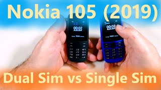 Nokia 105 2019 года на 2 и 1 SIM Краткое сравнение [upl. by Yekcin]