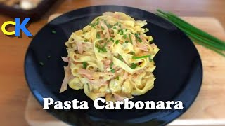 Pasta Carbonara  Homemade Recipe [upl. by Aip367]