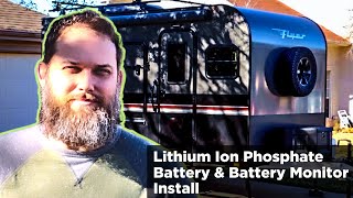 Lithium Ion Phosphate LiFePO4 Battery and Monitor Install on inTech Flyer Discover [upl. by Angelique]