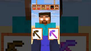 HELP Herobrine To Choose And Mine Bedrock friendship shorts trending anime [upl. by Airemaj]