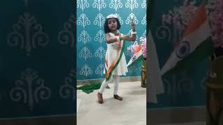 Class UKG B Anushri Pandey Independence Day Solo Dance competition [upl. by Lleddaw700]