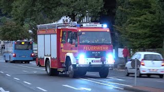 Einsatzfahrten zu Großbrand in Wuppertal Bandweberei [upl. by Dust]