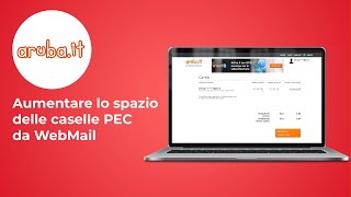 Aumentare lo spazio delle caselle PEC da WebMail  Guida [upl. by Adnilab]