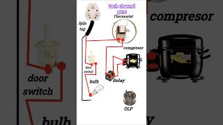 How to refrigerator electric diagram fridge ka diagram howtocomplete1000subs [upl. by Einre344]