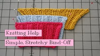 Simple Stretchy Bind Off [upl. by Alwitt]