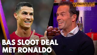 Bas Nijhuis sloot deal met Cristiano Ronaldo ‘Hij wilde graag een doelpunt’  VANDAAG INSIDE [upl. by Domonic]