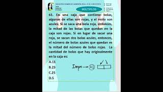 EXAMEN DE ADMISIÓN UDEA 20241 J1 [upl. by Casandra]