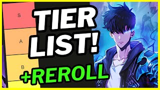 BEST SSR Hunter TIER LIST and REROLL PRIORITY Solo Leveling Arise [upl. by Cinamod]