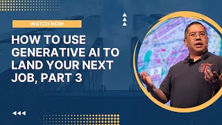 How To Use Generative AI to Land Your Next Job Part 3 [upl. by Latrina657]