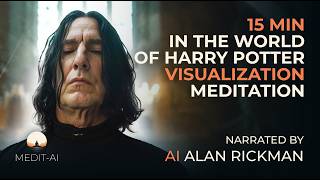 Meditate with Professor Snape in Hogwarts  Harry Potter Sleep Meditation with Alan Rickman AI [upl. by Cyrus]