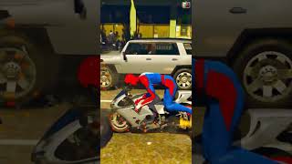 GTA V SPIDER 2 MOTORCYCLE ACCIDENT ON THE ROAD shorts [upl. by Lynnell]