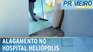 Hospital Heliópolis zona sul de SP tem salas alagadas pela chuva  Primeiro Impacto 241024 [upl. by Bensen]