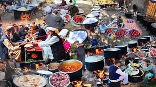 afghan 🇦🇫Afghanistan marriage ceremonyAfghan village food  Kabuli Pulao  afghan food wading food [upl. by Trout]