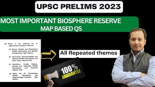 Important Biosphere reserve prelims 2023iaswithsantosh iasprelims2023 [upl. by Pronty248]