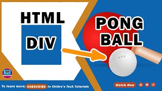 Convert HTML DIV into Pong Ball in jQuery  JavaScript  ChidresTechTutorials [upl. by Macdermot]