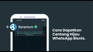 Cara Dapatkan Centang Hijau Verified Nomor WhatsApp Bisnis [upl. by Yacov363]