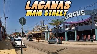 LAGANAS Main Street  Zakynthos  Greece 4k [upl. by Ozneral]