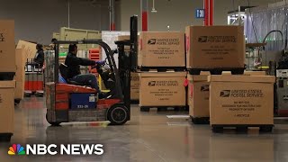 An inside look at largest USPS distribution facility amid holiday shipping rush [upl. by Idnir]