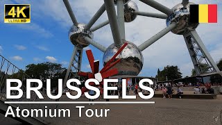 4K Whats inside the Atomium in Brussels Belgium  Walking Tour [upl. by Durward]