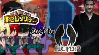 mha react to lucifer Morningstarnot originalhappy new yearsorry I didnt post for so long [upl. by Pisarik598]