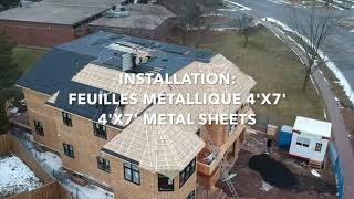 Toiture Metallique Canada  Metal Roof Canada Method dinstallation  Installation method [upl. by Aivan626]