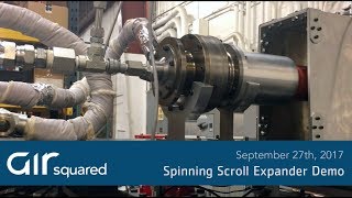 Spinning Scroll Expander Demo [upl. by Nnel]