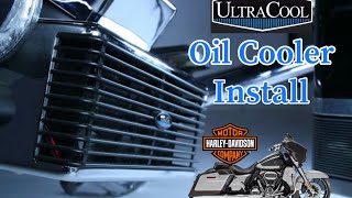 How To Install an Oil Cooler on a Harley Davidson Electraglide or Street Glide [upl. by Patterman]