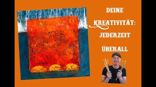 Abstraktes Meisterwerk  VideoKurs quotFarbe trifft Strukturquot 🖌️🤗 Kunst  Tutorial [upl. by Nitnert]