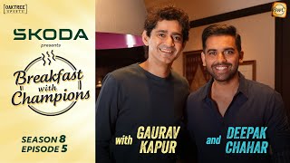 S8E5  Deepak Chahar  Breakfast with Champions ft Gaurav Kapur  skodaindia ​ [upl. by Sivle]