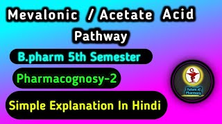 Acetate Pathway Mevalonic Acid Pathway Pharmacognosy2nd pharmacognosy [upl. by Rosenblum659]