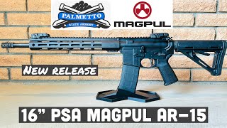 PSA 16quot MIDLENGTH 556 NATO HEX MLOK MAGPUL MOE EPT RIFLE WMBUS SIGHTS AR15 [upl. by Law]