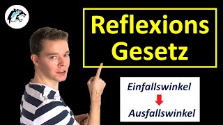 REFLEXIONSGESETZ Einfallswinkel  Ausfallswinkel  Physik Tutorial [upl. by Auhel]