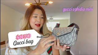 รีวิว Unboxing gucci ophidia mini crossbody bag 2024 [upl. by Naitsirk]