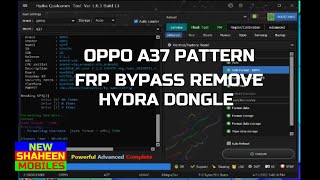 OPPO A37 PATTERN FRP BYPASS REMOVE HYDRA DONGLE [upl. by Emina]