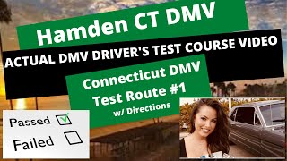 ACTUAL DRIVERS TEST Hamden CT DMV Route 1 Behind Wheel Drivers Training Education Connecticut [upl. by Llirrehs933]