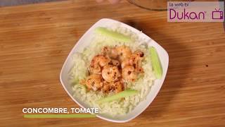 Salade de Choux aux Crevettes Recette Dukan [upl. by Herodias]