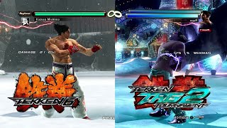 How Kazuya Combos were in T6 vs TTT2 [upl. by Nus]