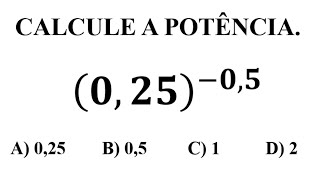 Como calcular potência com expoente negativo [upl. by Roselin794]