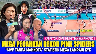 Kim Yeon Koung Yg quotMVPquot Tapi Mega Yg Jadi Sorotan Trending Media Korea Red Sparks vs Pink Spiders [upl. by Kempe]