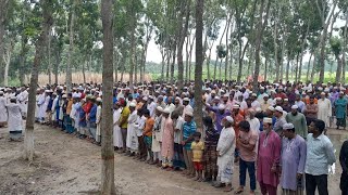 শহীদ তুহিনের জানাজার নামাজে হাজার ও মানুষের ডল । কবর জিয়ারত। কবর স্থানের দৃশ্য janajar namaz [upl. by Gobert]